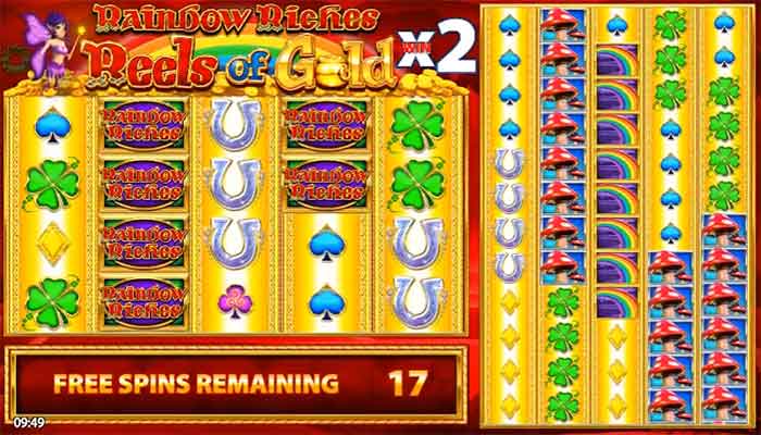 Rainbow Riches Reels of Gold slottar